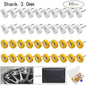 2.35/3mm Shank 40 Pieces Muslin Polishing Buffing Wheel Buffs Set Fits Dremel Rotary Tools