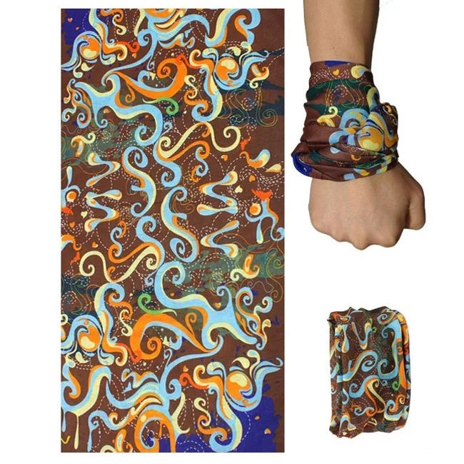 Outdoor seamless magic headband men and women cycling headscarf mask neckerchief  cover windproof scarf