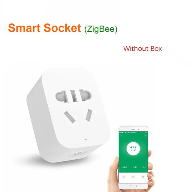 Original Xiaomi Smart Home Kit Gateway Door Window Sensor Human Body Sensor Wireless Switch Zigbee Socket Sets For Smart Home