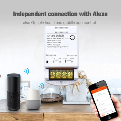 ZIGBEE/WiFi Smart Switch 30A 6600W/4000W Relay Module AC DC7-32V 85-250V Timer Home Automation Alexa Works with Tuya Smartlife