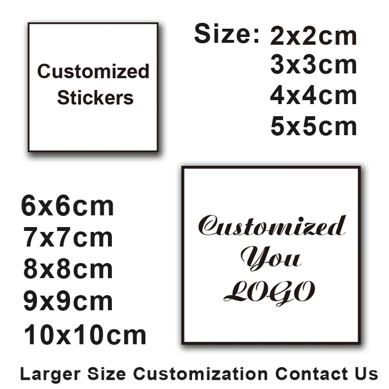 100pcs Custom Stickers and Logo Wedding Stickers Design Personalized Label 3cm-10cm Birthday/Invitation/Gift Box Stickers/Photos