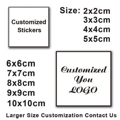 100pcs Custom Stickers and Logo Wedding Stickers Design Personalized Label 3cm-10cm Birthday/Invitation/Gift Box Stickers/Photos