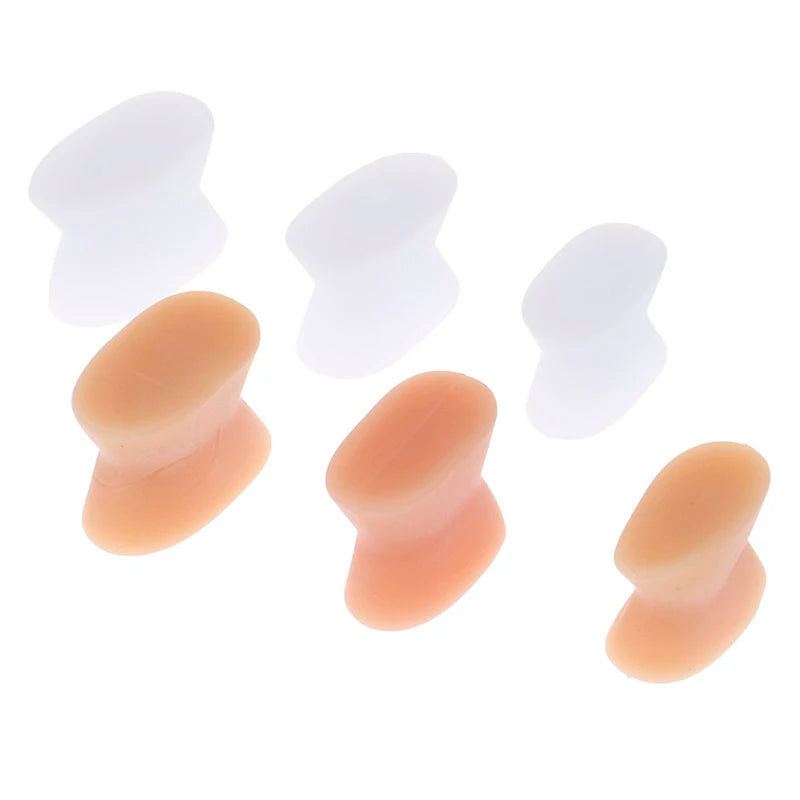 2PCS Silicone Foot Finger Toe Separator Adjuster Hallux Valgus Pedicure Corrector Feet Care Bunion Bone Thumb Valgus Protector