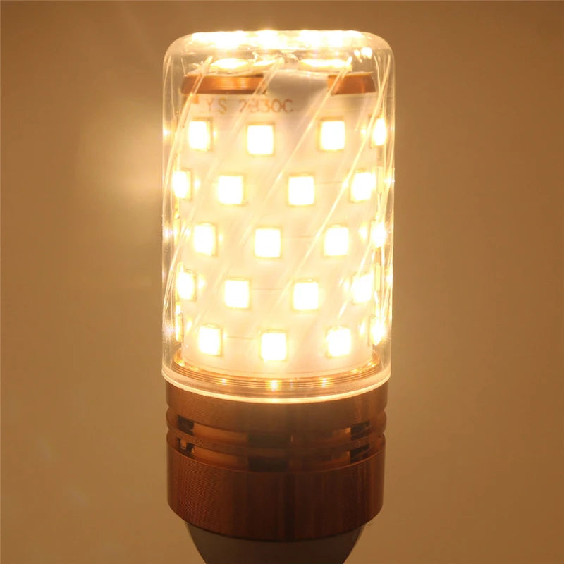 1Pcs/lot E27 E14 LED Lamp light SMD 2835 12W 16W 60LEDS 80LEDS lamps lights 220V Bulbs LED Corn Candle bulb 2 Color Temperatures