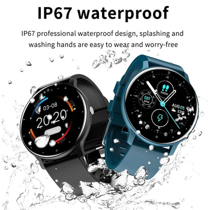 LIGE 2025 Nowy inteligentny zegarek męski, pełnoekranowy dotykowy sportowy zegarek fitness, wodoodporny IP67 Bluetooth dla Androida i iOS smartwatch Mężczyźni+pudełko