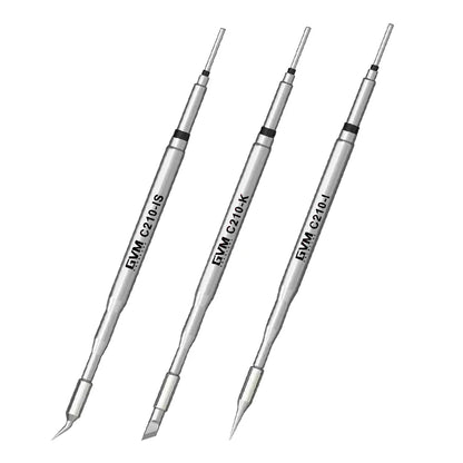 GVM C210 Series Integrated Soldering Iron Tips and Heating Core Efficient Heat Conduction Temperature Recovery for GVM T210