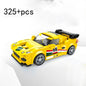 City Speed Racing Car Model Building Blocks DIY Bricks MOC Toy Classic Rally Sports Super Racer Vehicle Christmas gift technique