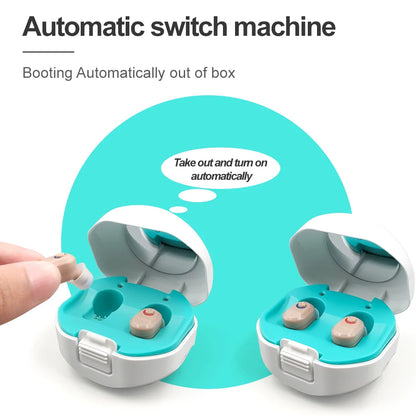 NEWEST Rechargeable Hearing Aid Digital  Hearing Aids Sound Amplifier Portable Deaf Elderly Dropshipping Free Shipping