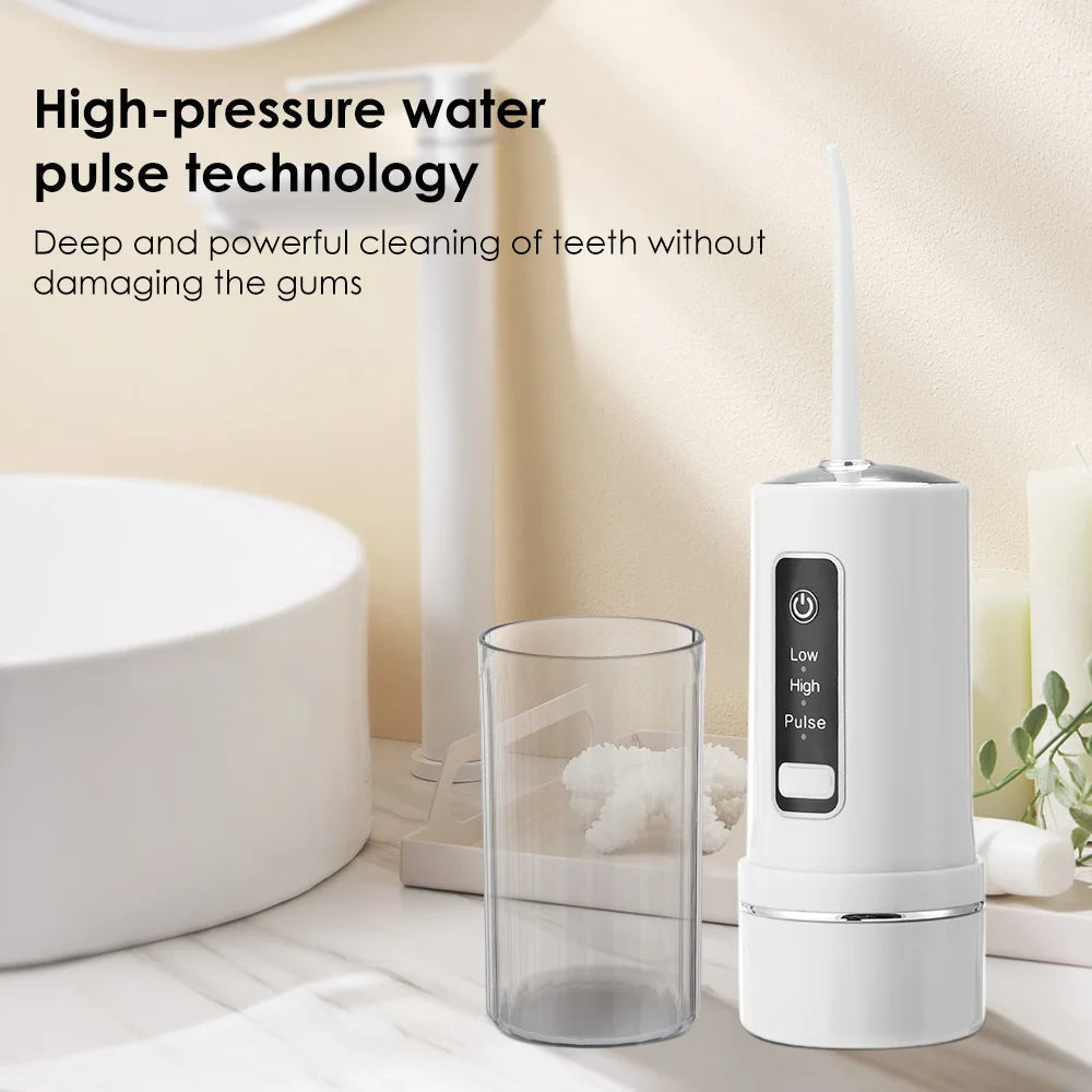 Teeth Oral Irrigator Portable Mouth Washing Machine Interdental Cleaning Irrigator USB Oral Teeth Dental Water Flosser
