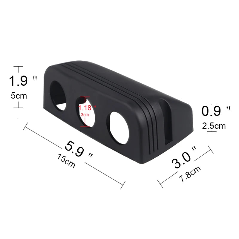 1/2/3 Holes Car USB Waterproof Socket Tent Base Voltmeter/Cigarette Lighter Power-Socket Cover Base for Truck Motorcycle Boat