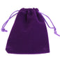 25/50pcs/Lot Golden Color Edge Velvet Jewelry Gift Bag 5x7 7x9 9x12cm Drawstring Wedding Display Sweets Packing Bag Wholesale