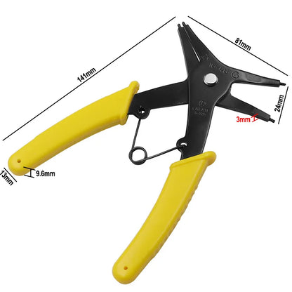 2 in 1 Snap Ring Plier 4 Way Type Circlip Pliers  Multifunctional  Hand Tool
