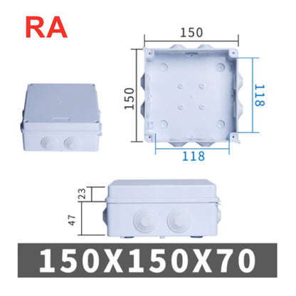 RA RT Wholesale ABS Plastic IP65 IP55 Waterproof Junction Box DIY Outdoor Electrical Connection Box Cable Branch Box