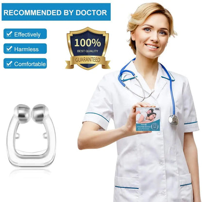 4Pcs Silicone Magnetic Stop Snoring Device Professional Sleeping Aid Relieve Anti Snore Clip Latest
