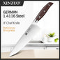 XINZUO 1-5PCS High Quality 3.5+5+8+8+8"  Paring Utility Cleaver Chef Knife Germany 1.4116 Stainless Steel Kitchen Knife Sets