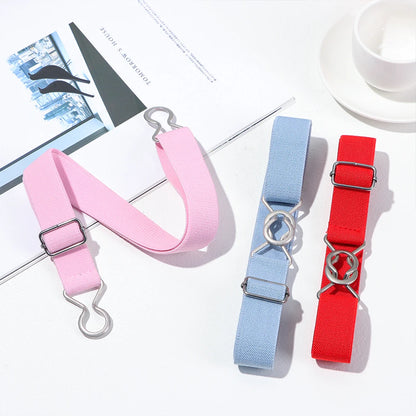 1PC Fashion Adjustable Children Elastic Belts Wide Candy Color Waist Belt Stretch Canvas Belt For Jeans Pants Kids Casual Belts
