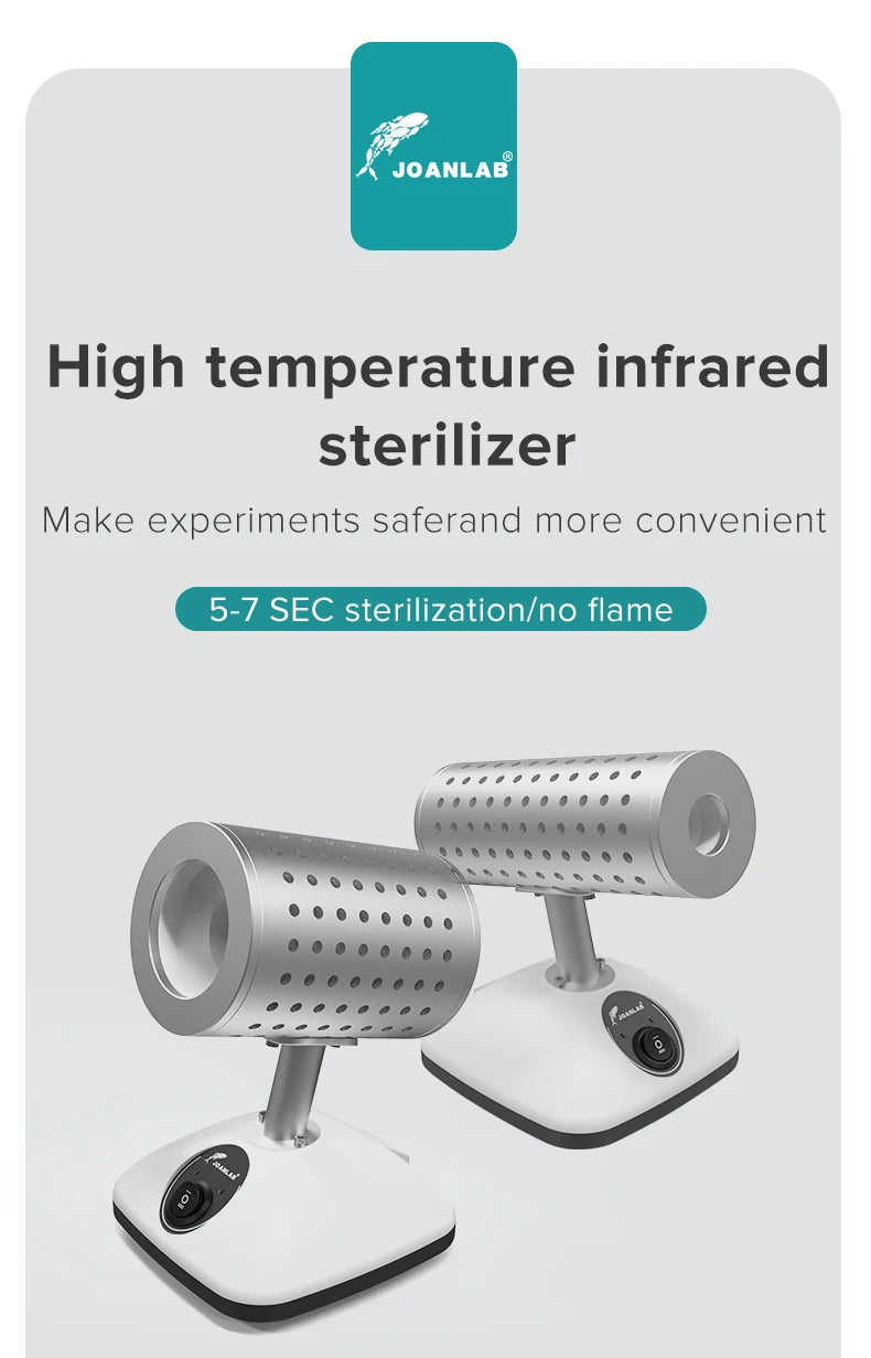 Infrared Sterilizer Bacti-Cinerator Inoculation Loop Sterilizer High Temperature Disinfection Rapid Sterilizer Lab Equipment