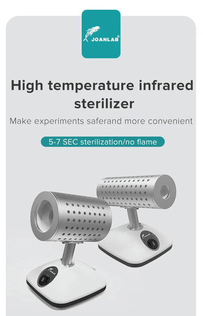 Infrared Sterilizer Bacti-Cinerator Inoculation Loop Sterilizer High Temperature Disinfection Rapid Sterilizer Lab Equipment