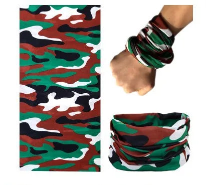 Outdoor seamless magic headband men and women cycling headscarf mask neckerchief  cover windproof scarf