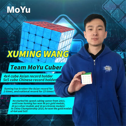 MOYU Speedcube Meilong Magic Cube Stickerless 4x4 5x5 6x6 7x7 8x8  Speed Puzzle Cubes Toys Gift