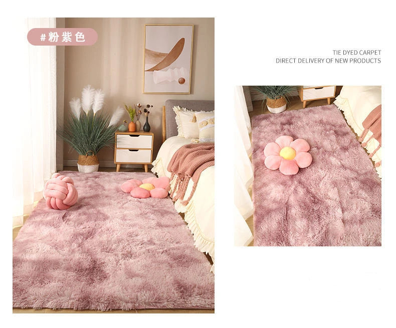 Washable Long Hair Carpet Living Room Coffee Table Fluffy Large Rugs 160x230 Girl Bedroom Thick Carpets In Door Non-slip Mats