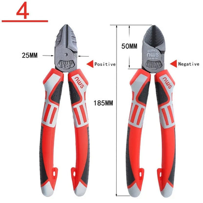 6''/7''/8”Multifunctional Wire Cutter German Electrician's Pliers Thickened Clamp Head Chrome Vanadium Steel Electrician Tools