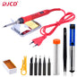 100W Digital Electric Soldering Iron Kit Set 110V/220V Temperature Adjustable Welding Tool Ceramic Heater Soldering Tips Rework
