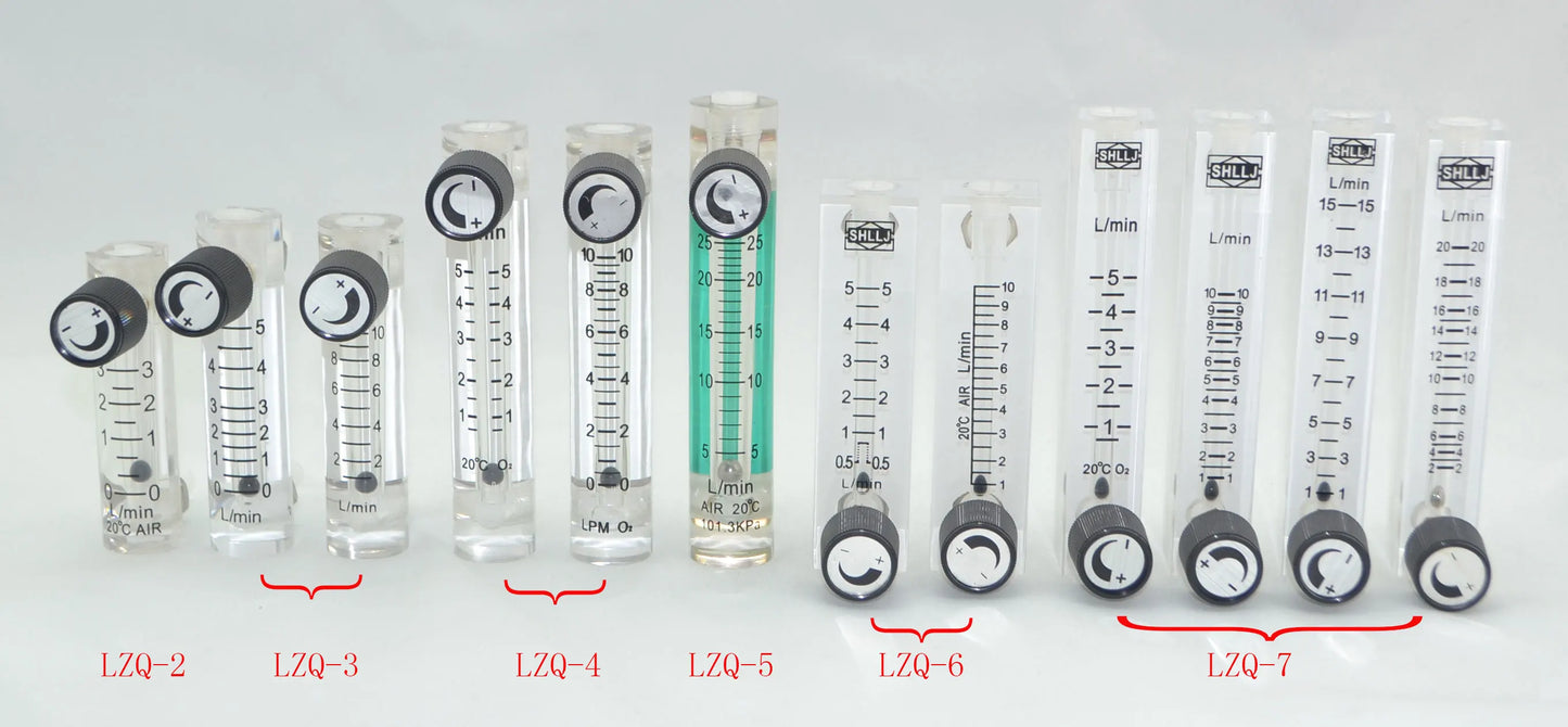 LZQ-6,7 Acrylic air flow meter (H=120mm gas flow meter)with control valve for Oxygen conectrator ,it  can adjust  flow