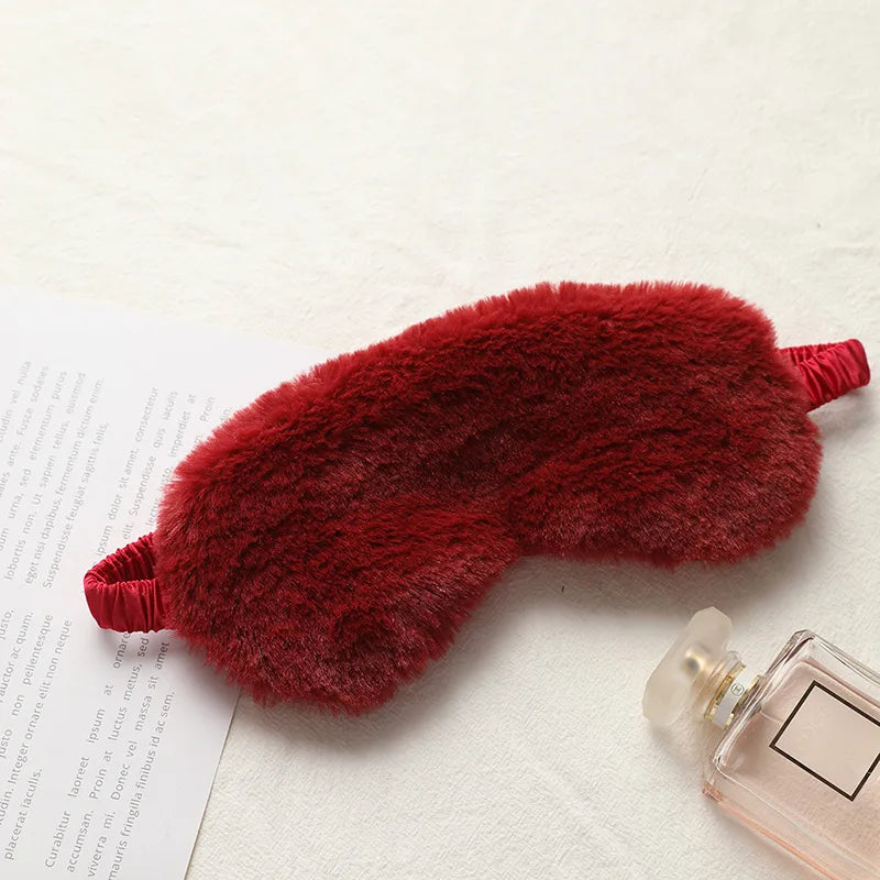 Sleeping Mask Sleeping Blindfold Soft Plush Eye Masks Cute Love Cloud Eye Cover Plush Mask Eyepatch Nap Health Eye Cover
