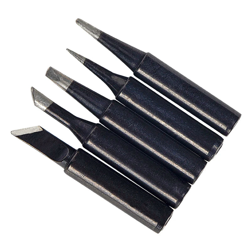 JCD Soldering Iron Tips black Pure Copper Soldering Tip 5pcs/set 900M-T Lead-free Welding Solder Rework Tools Accessories
