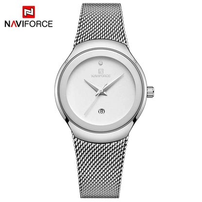 NAVIFORCE Women Watches Fashion Rose Gold Ultra Thin Ladies Watch Luxury Waterproof Quartz WristWatch Woman Relogio Feminino