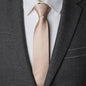 Men Necktie Zipper Lazy Tie Fashion Solid 6cm Ties Business for Man Gravatas Handkerchief Bowtie Mens Wedding Shirt Accessories