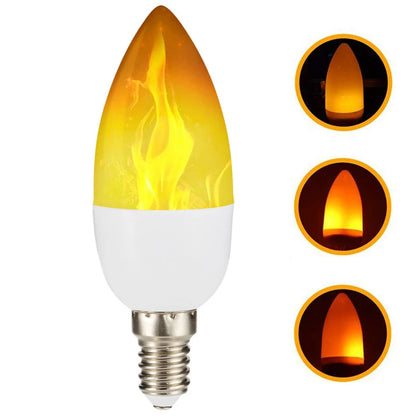 3 Modes+Gravity Sensor 9W 12W E27 E26 E14 B22 Flame Bulb 85-265V LED Flame Effect Fire Light Flickering Emulation Decor LED Lamp