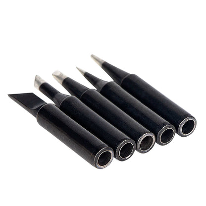 JCD Soldering Iron Tips black Pure Copper Soldering Tip 5pcs/set 900M-T Lead-free Welding Solder Rework Tools Accessories