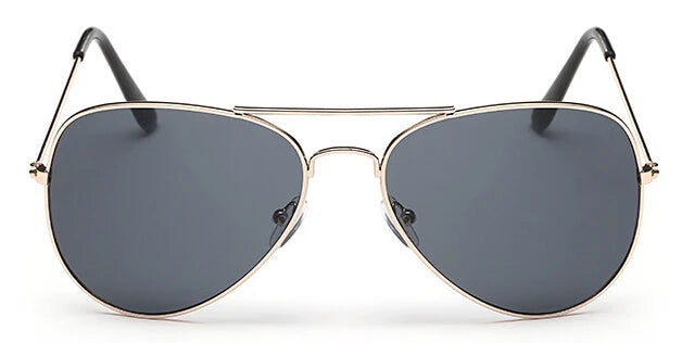 2024 Pilot Aviation Sunglasses MenShades Retro Classic Silver Sun Glasses Female Male  Brand  metal frame sunglasses sunshade