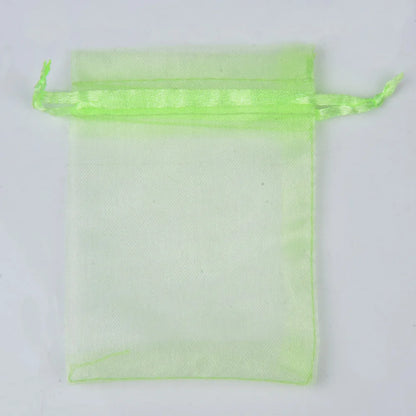 50pcs/lot 24 Colors Jewelry Bag Organza Gift Bags For Jewelry Packaging Bags Wedding Gift Storage Drawstring Pouches Wholesale