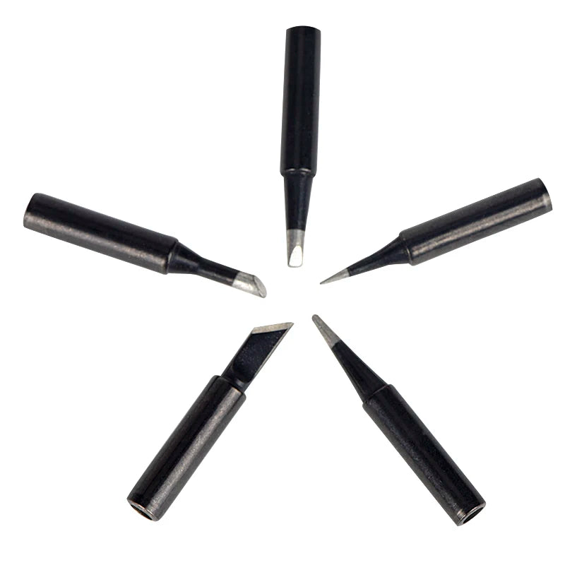 JCD Soldering Iron Tips black Pure Copper Soldering Tip 5pcs/set 900M-T Lead-free Welding Solder Rework Tools Accessories