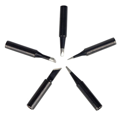 JCD Soldering Iron Tips black Pure Copper Soldering Tip 5pcs/set 900M-T Lead-free Welding Solder Rework Tools Accessories