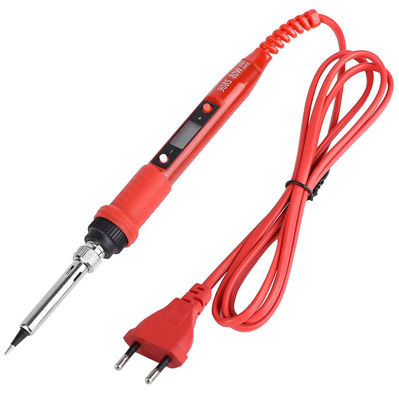 JCD 80W Digital Electric Soldering Iron Kit Temperature Adjustable 220V 110V Welding Tools Ceramic Heater Soldering Tips Rework