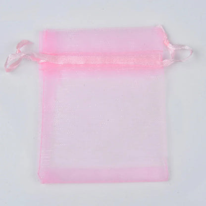 50pcs/lot 24 Colors Jewelry Bag Organza Gift Bags For Jewelry Packaging Bags Wedding Gift Storage Drawstring Pouches Wholesale