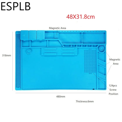 ESPLB Insulation Repair Pad Heat-Resistant Silicon Soldering Station Kinds Of Mat Work Pad Desk Platform BGA Soldering Station
