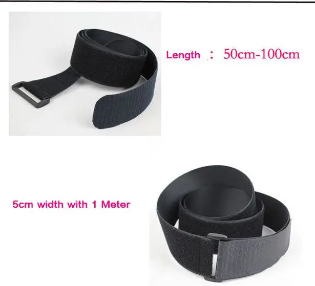 Reusable nylon Fastening luggage Ties with buckle 5cm*0.5M/1M back to  Hook and Loop fastening sticky tape straps
