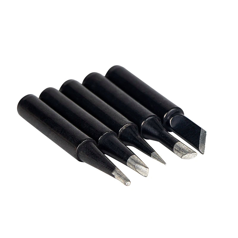 JCD Soldering Iron Tips black Pure Copper Soldering Tip 5pcs/set 900M-T Lead-free Welding Solder Rework Tools Accessories