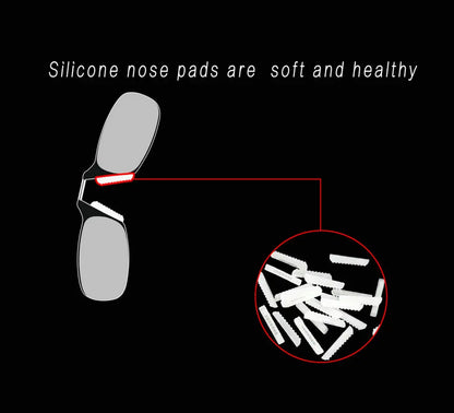 Nose Clip Reading Glasses Man High Quality Men Portable Foam Nose Glasses  for Seniors Transparent Eyeglasses with Case