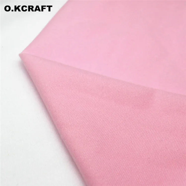 40x50cm 30Colors Cheapest Polyester Loop Fleece Fabric Tricot Velvet Brushed Fabrics for Patchwork  Sew Doll Body Stuffed Cloth