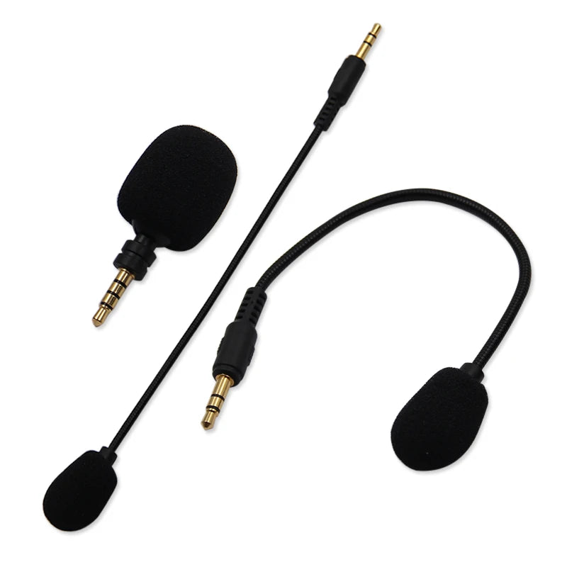 Portable Mini Microphone 3.5mm Aux Mono/ Stereo/ 4 Pole Flexural Bendable for Mobile Phone Computer Laptop PC Recording