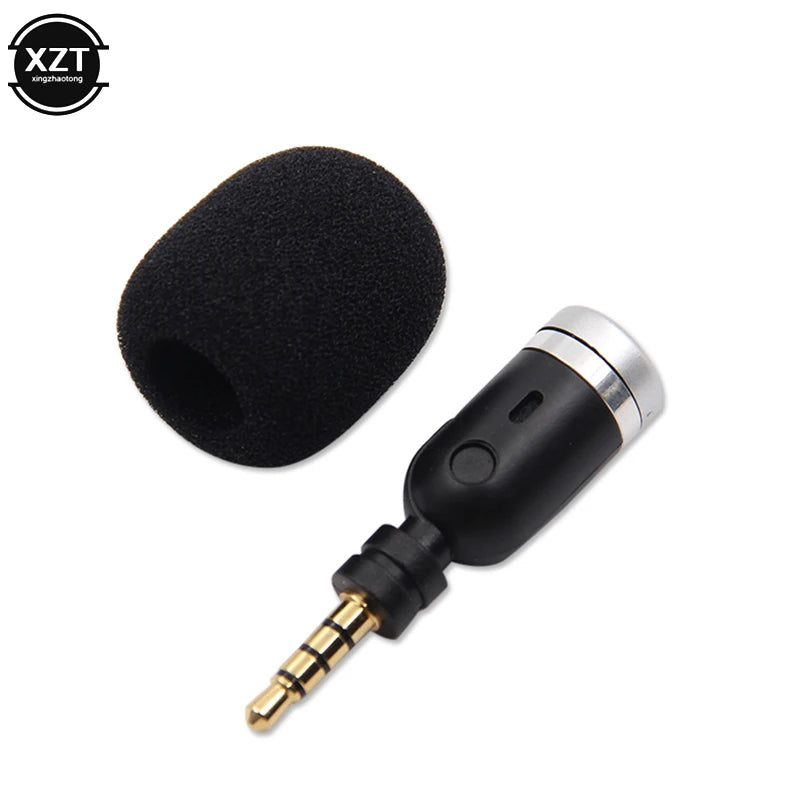 Portable Mini Microphone 3.5mm Aux Mono/ Stereo/ 4 Pole Flexural Bendable for Mobile Phone Computer Laptop PC Recording