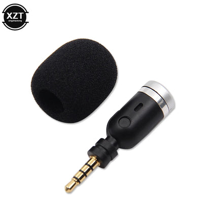 Portable Mini Microphone 3.5mm Aux Mono/ Stereo/ 4 Pole Flexural Bendable for Mobile Phone Computer Laptop PC Recording
