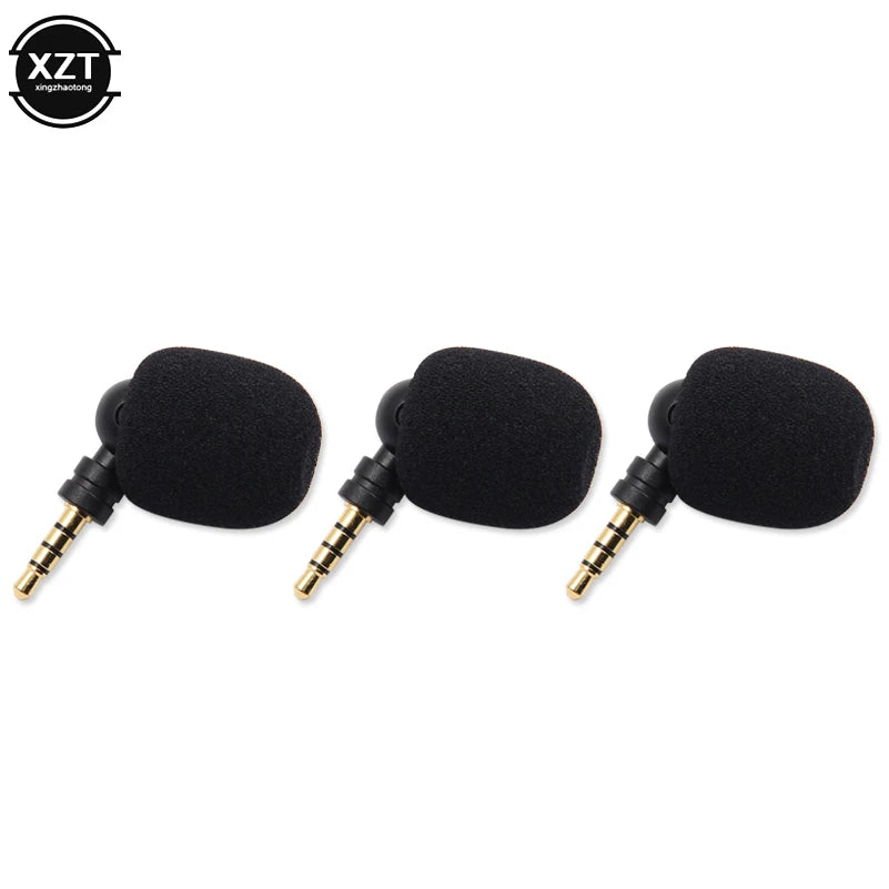 Portable Mini Microphone 3.5mm Aux Mono/ Stereo/ 4 Pole Flexural Bendable for Mobile Phone Computer Laptop PC Recording