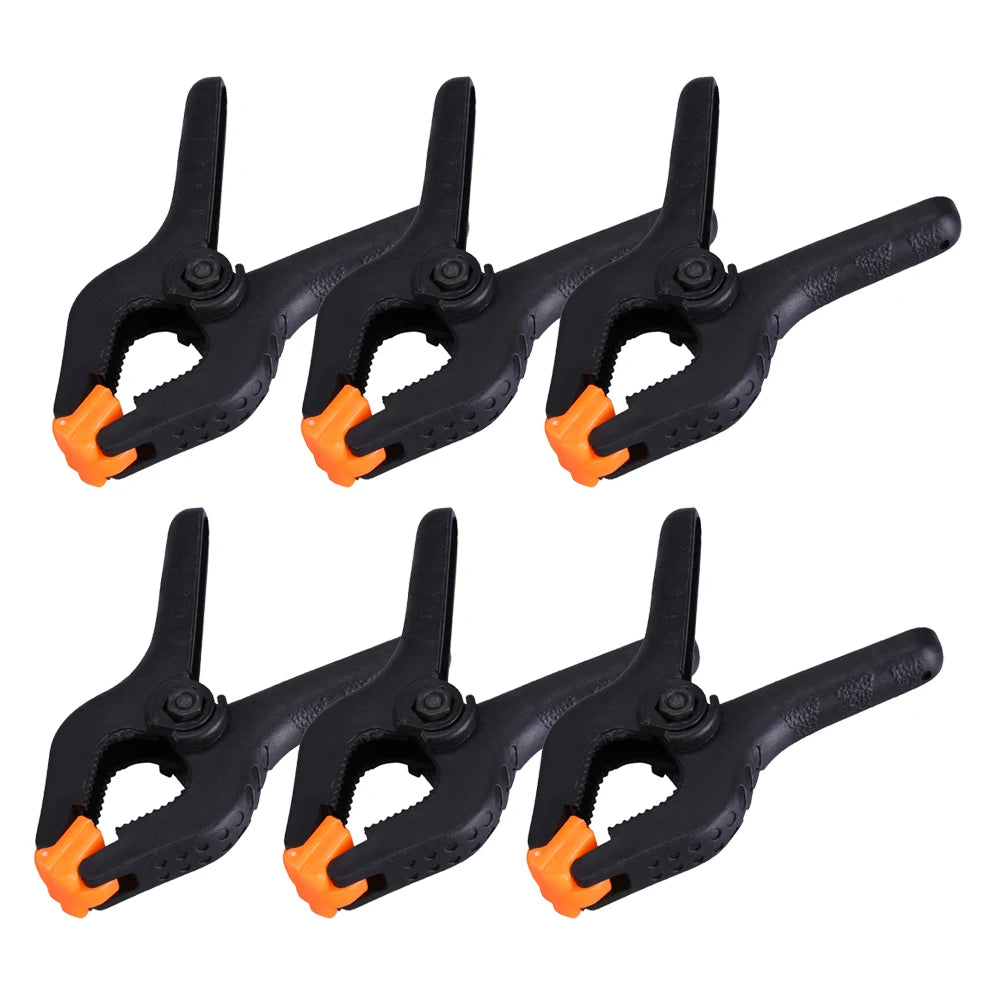 2/3/4/6/9inch Adjustable Plastic Spring Clamps for Woodworking Tools Wood Working Tools Carpentry Clamps Ferramentas Outils